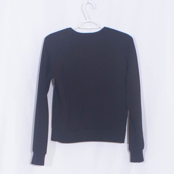 MAJE Black Hashtag Heart Embroidered Pullover Sweater Size S - Picture 4 of 6